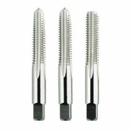 MORSE Hand Tap Set, Straight Flute, Series 2046, Imperial, 3 Piece, 51624 Size, GroundUNF Thread Stand 32704